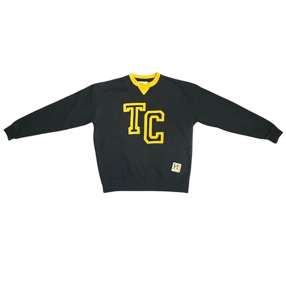 Vintage Hamilton Ti-Cats Sweater Black Crewneck | Chenille Varsity Letters | XL - Picture 6 of 12
